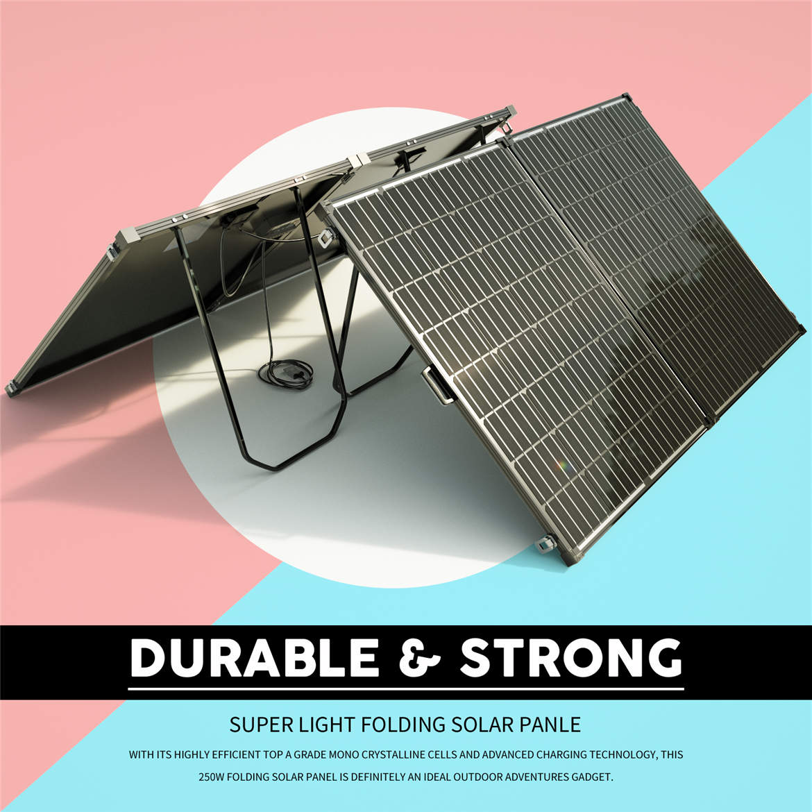 12V 300W Folding Solar Panel Kit 8KG Super Light Outbax